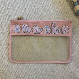 Stoney clover lane flat pouch with love shack fancy letters